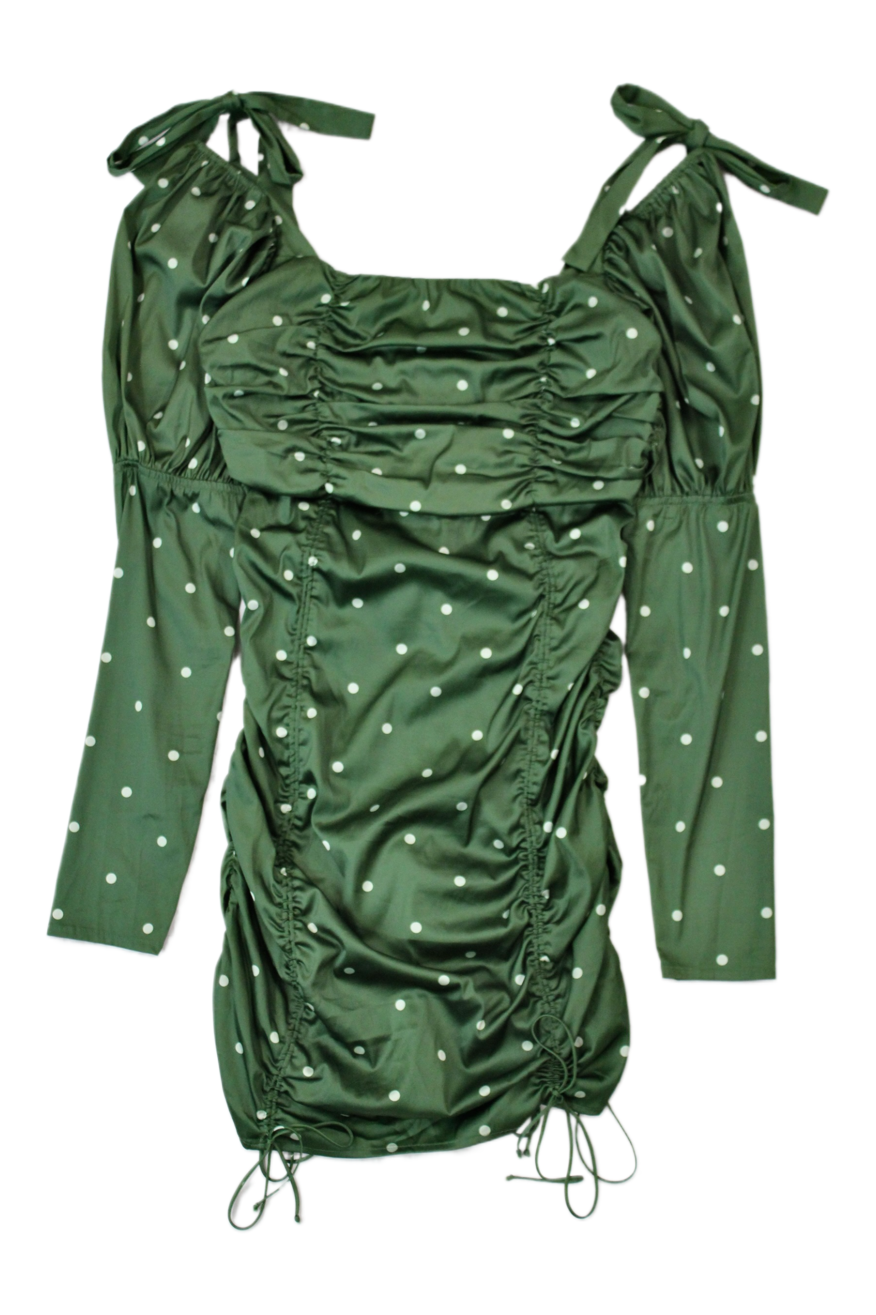 For Love & Lemons - Spotted Satin Midi Dress