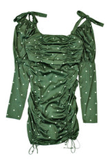 For Love & Lemons - Spotted Satin Midi Dress