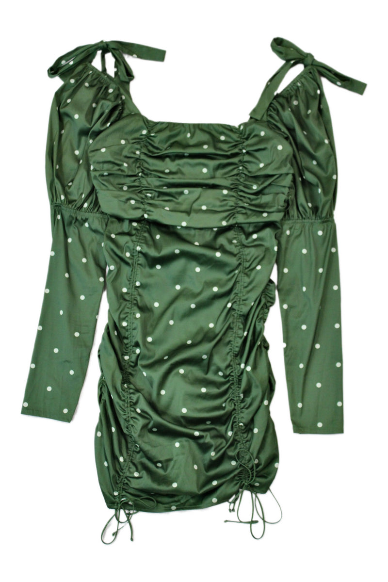 For Love & Lemons - Spotted Satin Midi Dress