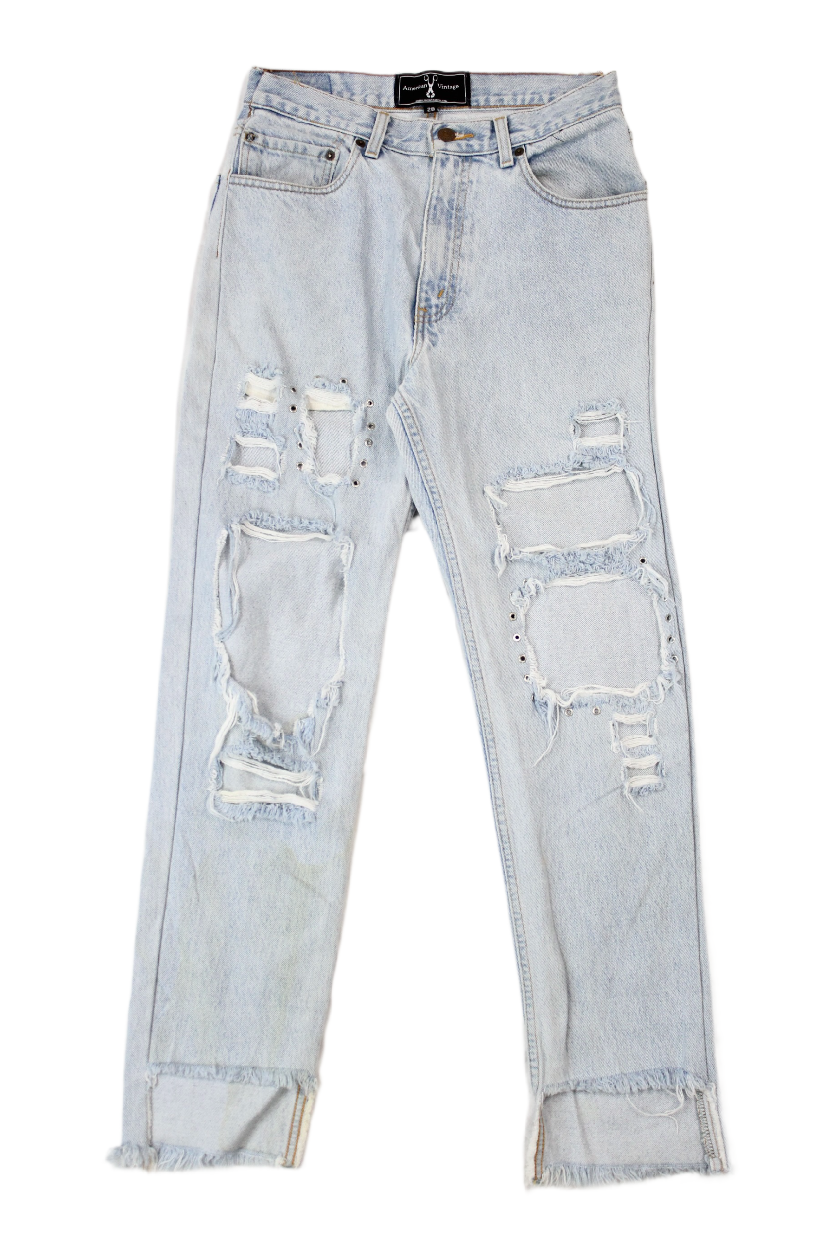 American Vintage - Distressed Eyelet Jeans