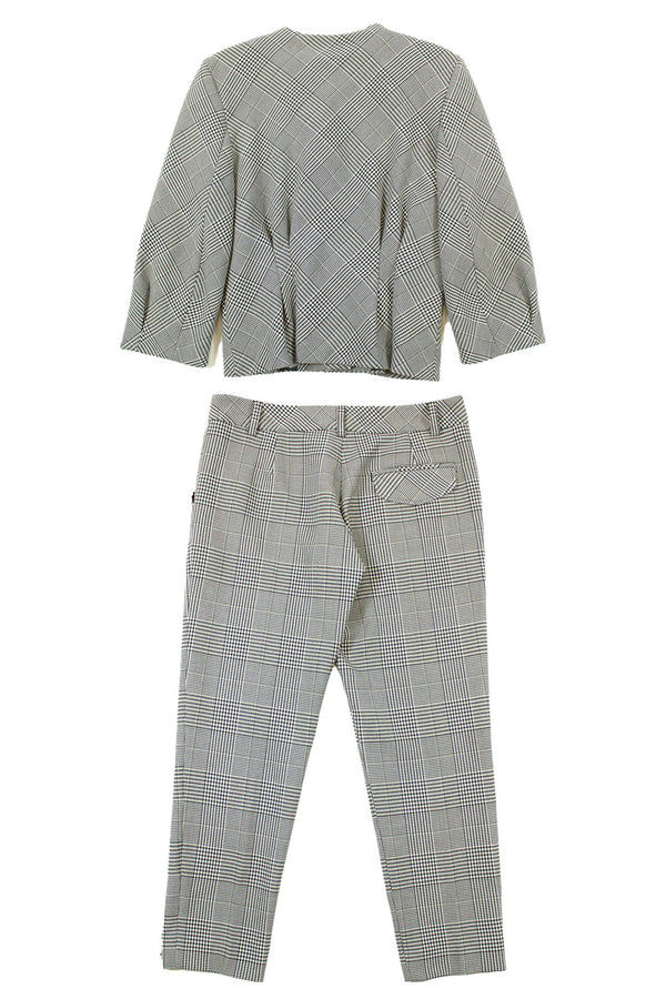 Kate Sylvester - Plaid 2 Piece Suit