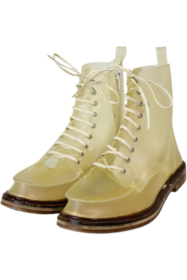 MM6 Maison Margiela - Transparent Lace Up Boots