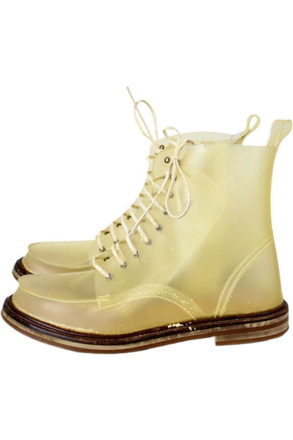 MM6 Maison Margiela - Transparent Lace Up Boots