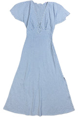 Ruby - Blue & White Maxi Dress