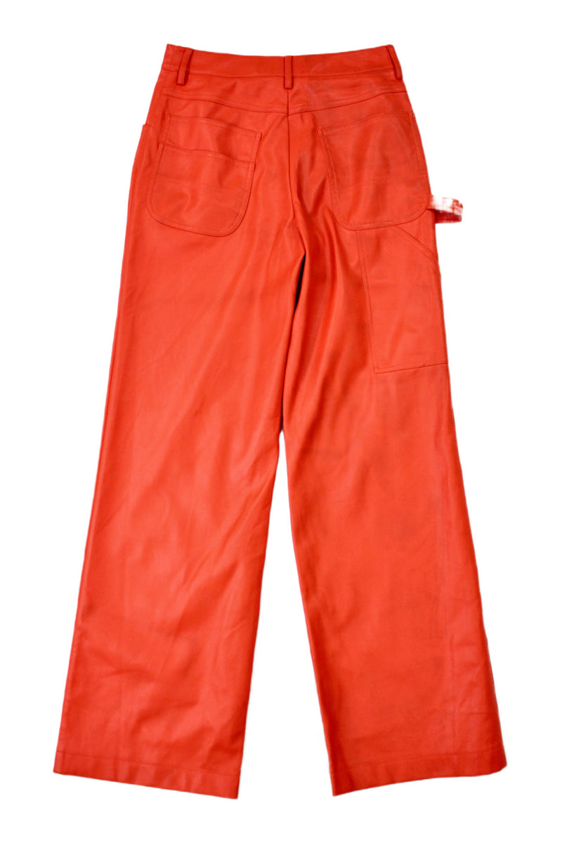 Staud - Pleather Carpenter Pants