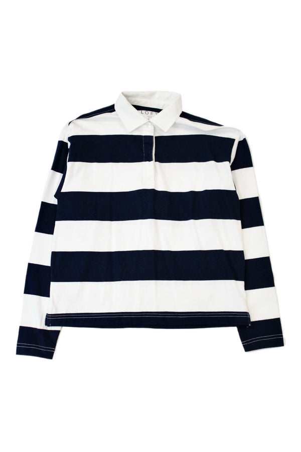 Loft - Boxy Striped Polo