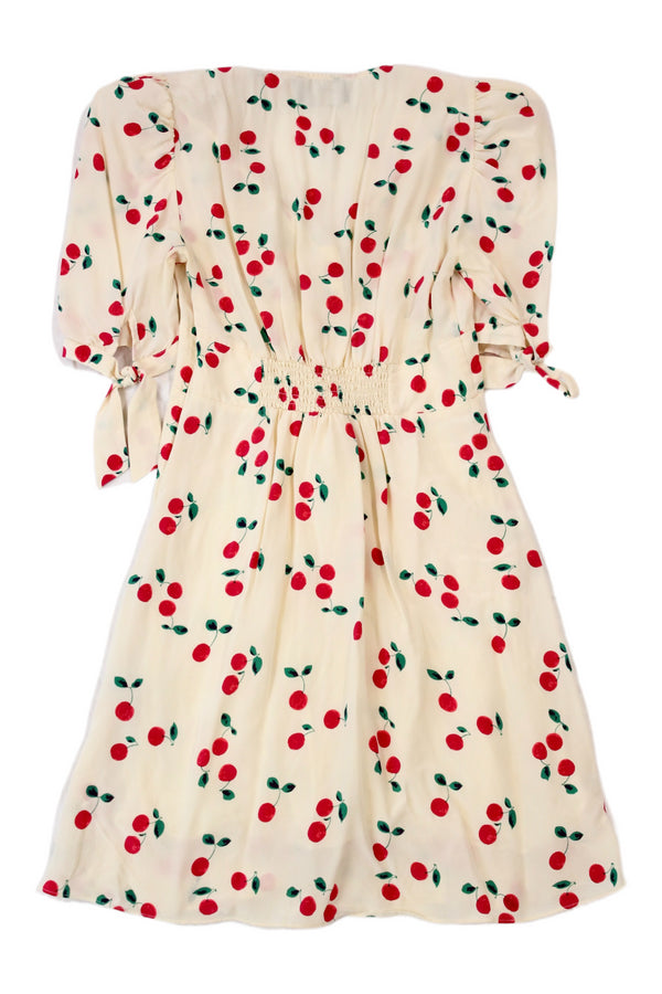 The Kooples - Silk Cherry Print Mini Dress