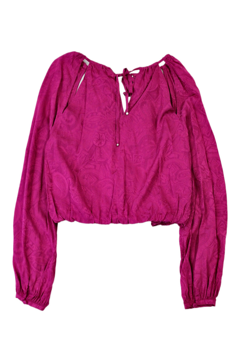 Veronica Beard - Cropped Paisley Blouse