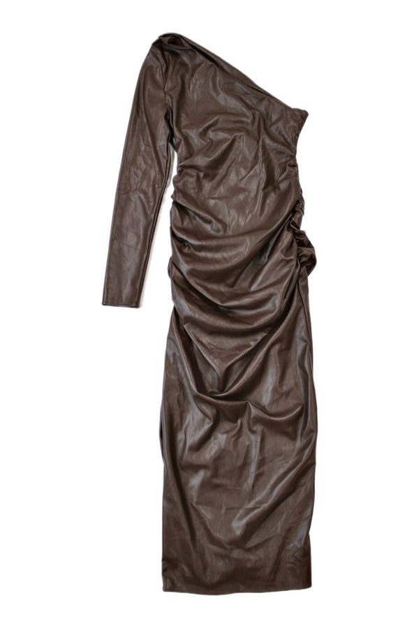 House of CB - Pleather One Shoulder Dress