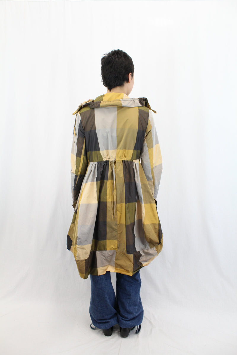 Animale - Check Print Midi Coat