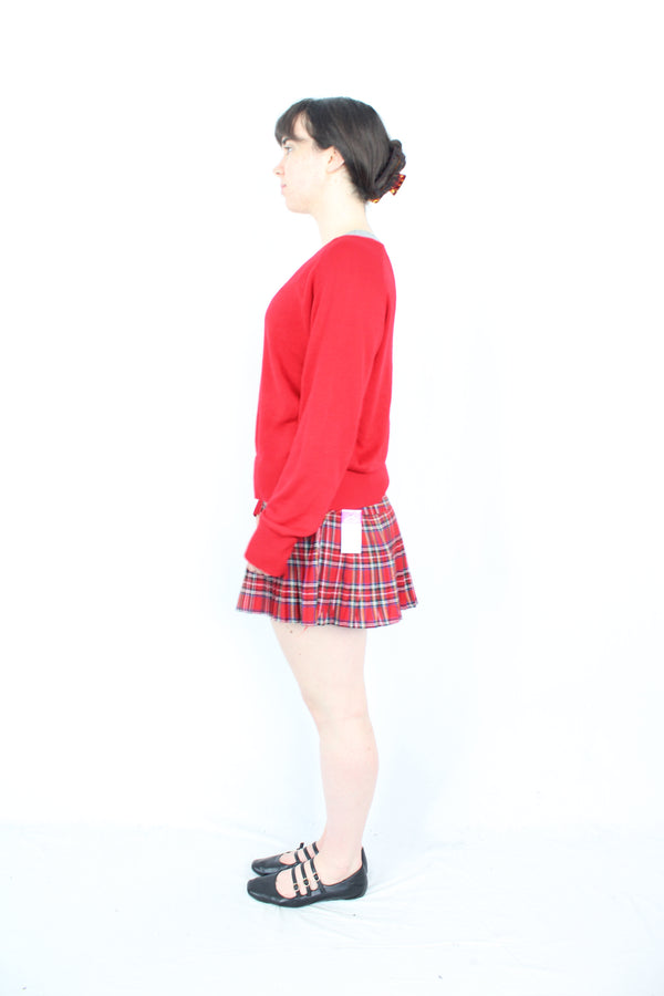 Pure Hype - Vintage Plaid Pleat Skirt