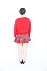 Pure Hype - Vintage Plaid Pleat Skirt