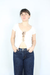 Miss Sixty - Lace Up Bead Top