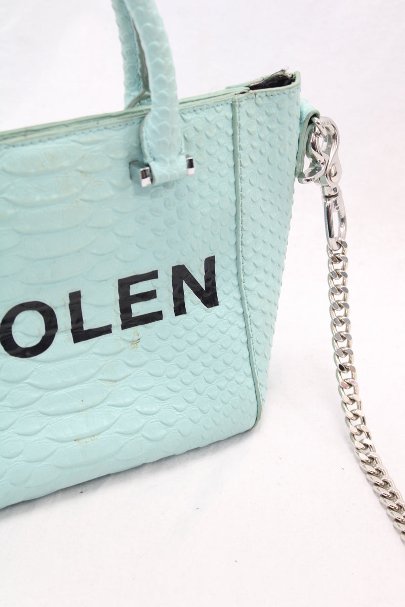 Stolen Girlfriends Club - Snakeskin Leather Chain Bag
