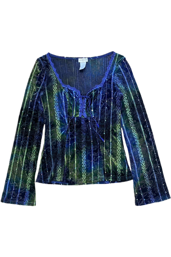 Arianne - Sequin Long Sleeve Top