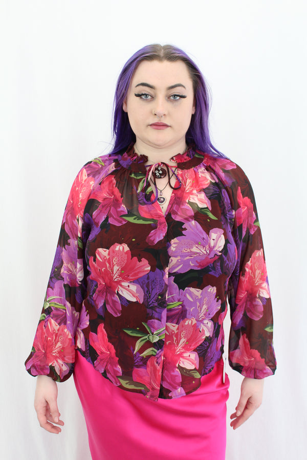 By Rosa - Floral Button Up