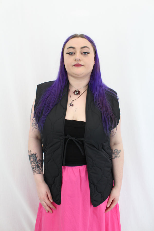 Remain - Quilted Tie Up Vest