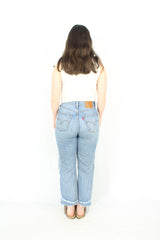 Levi Strauss - Ribcage Straight Frayed Jeans