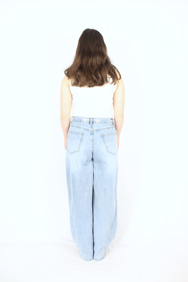 Max - Wide Leg Gromet Jeans