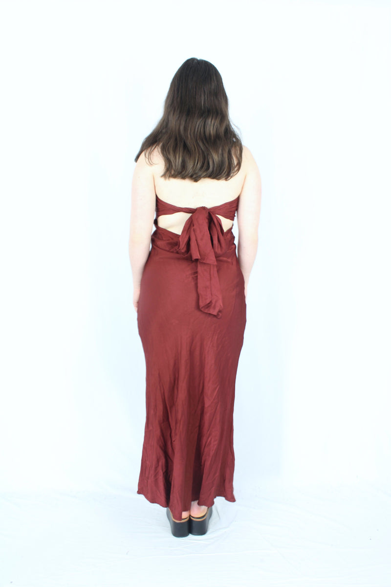 Blak Luxe - Satin Strapless Dress