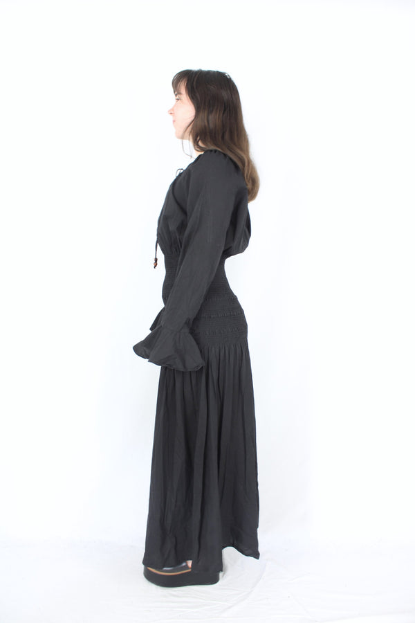 Marle - Shirred Puff Dress