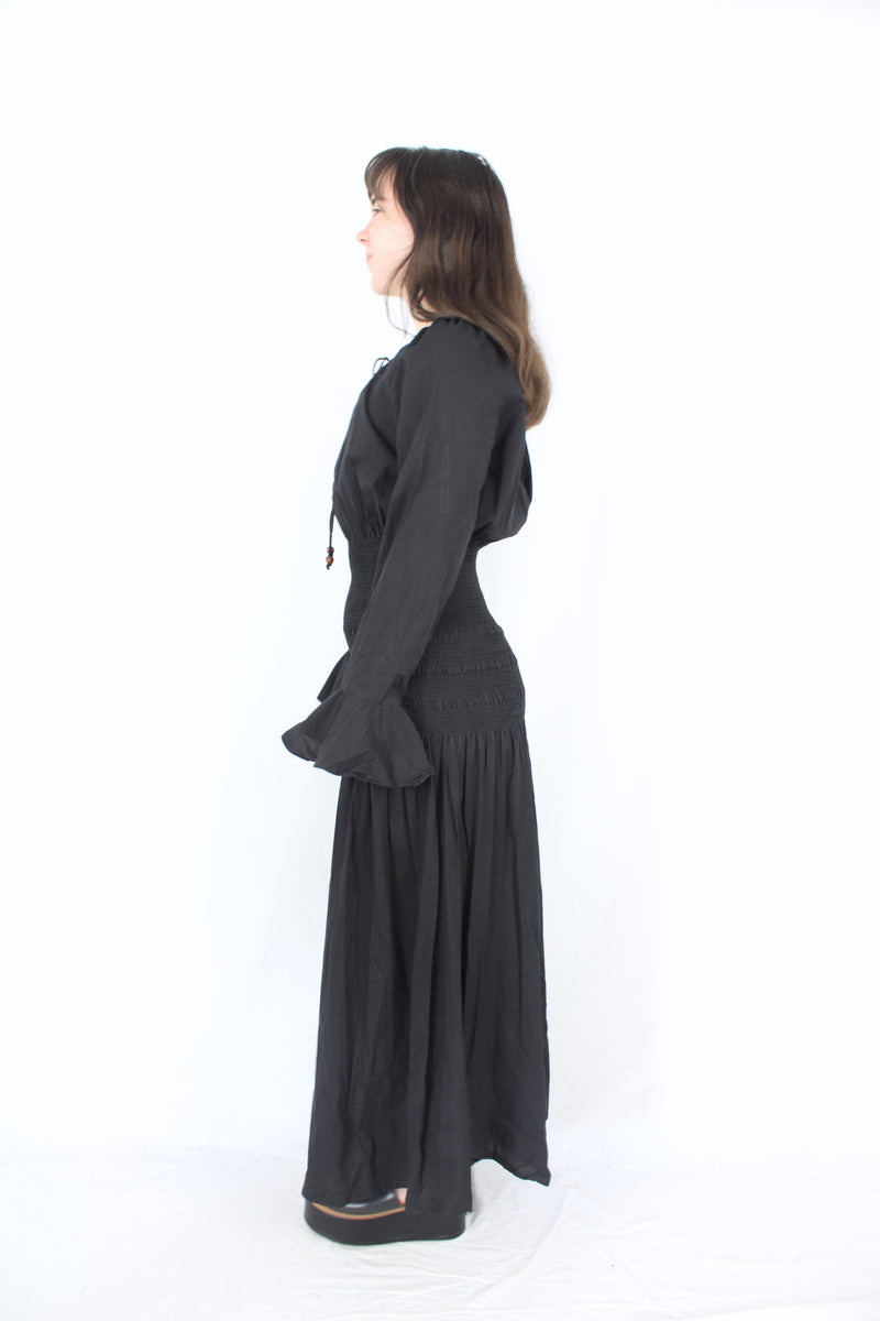 Marle - Shirred Puff Dress