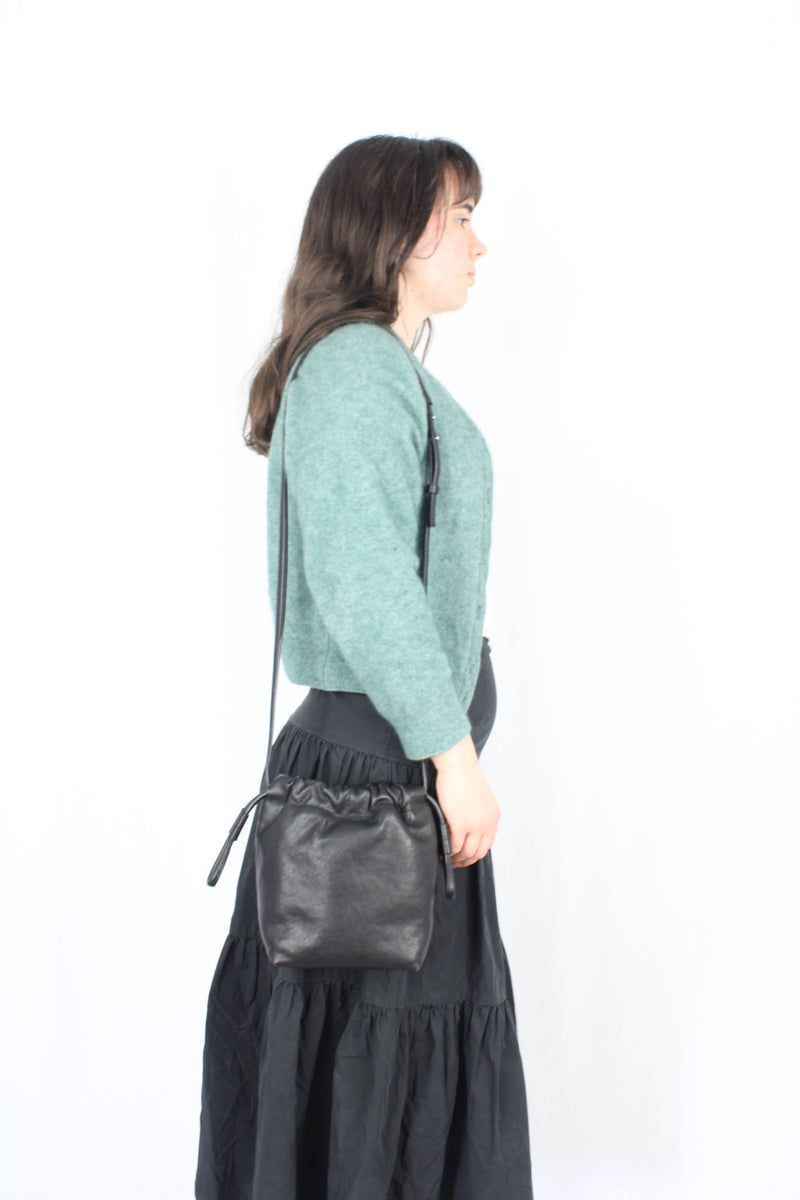 Bucks & Leather - Drawstring Crossbody Bag