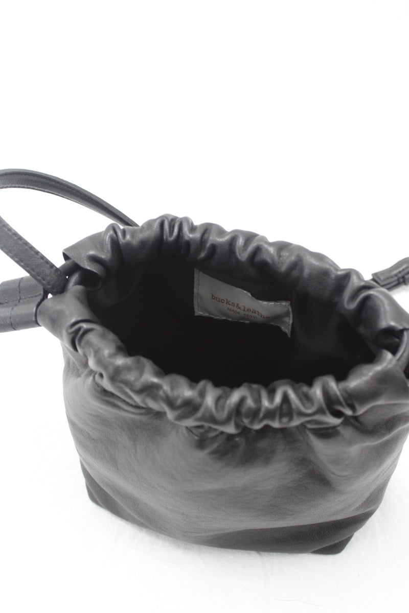 Bucks & Leather - Drawstring Crossbody Bag