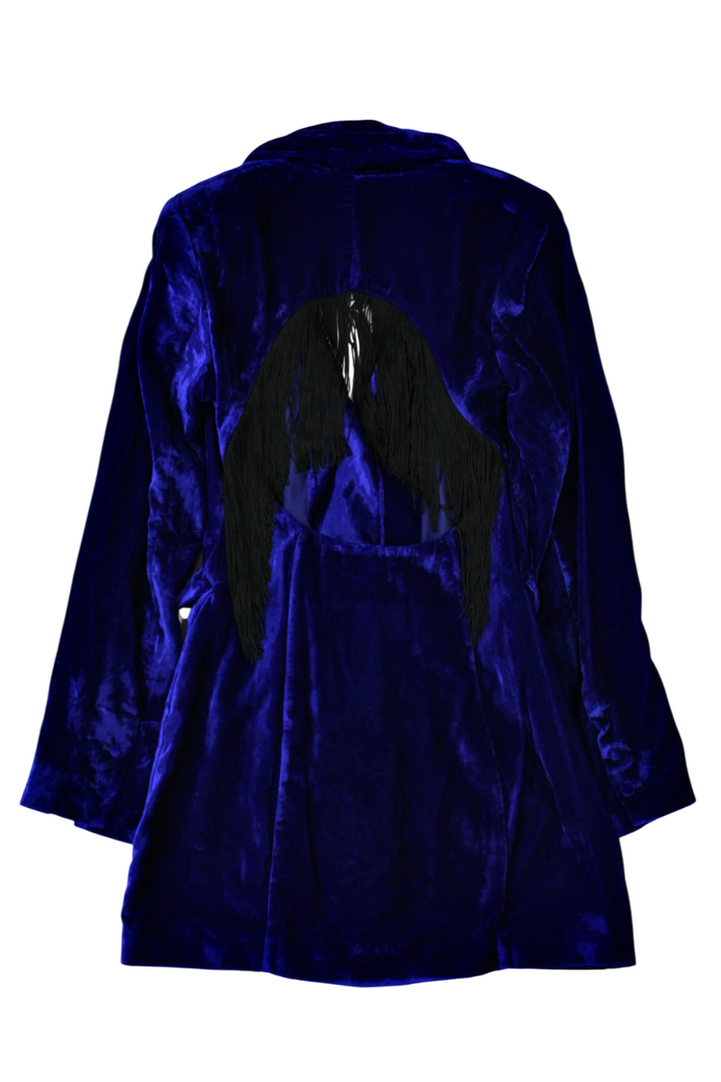 House of Harlow - Velvet & Fringe Blazer