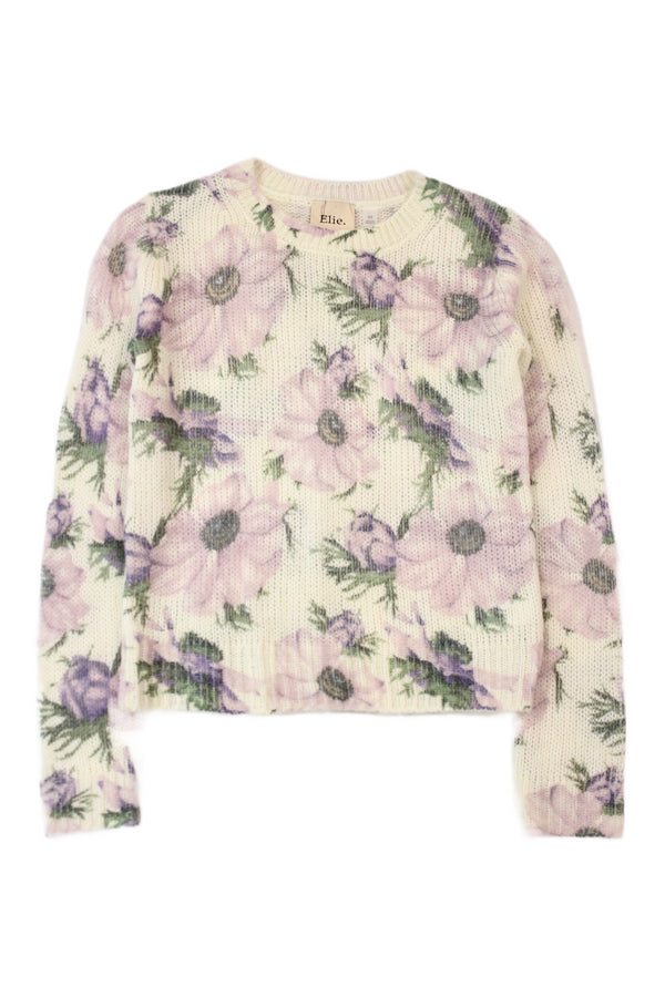 Elie by Elie Tahari - Floral Wool-Blend Jumper