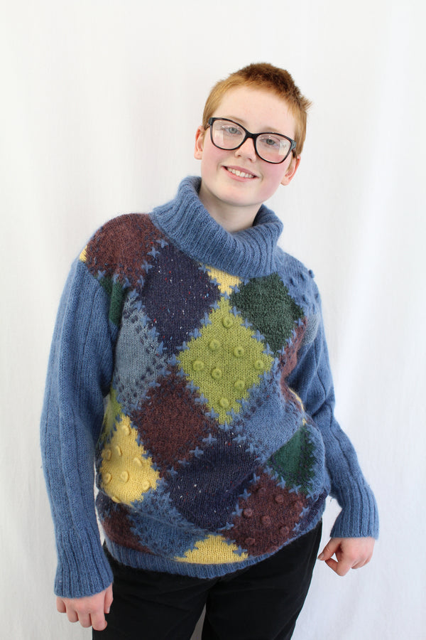 Argyle Printed Jumper