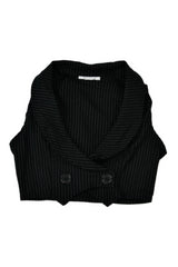 Charlotte Russe - Pin Stripe Cropped Vest