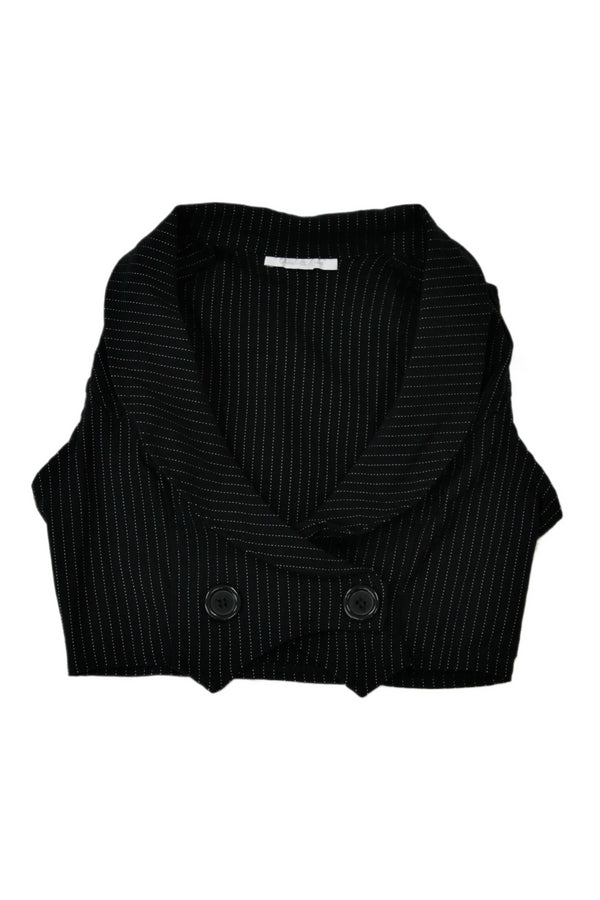 Charlotte Russe - Pin Stripe Cropped Vest