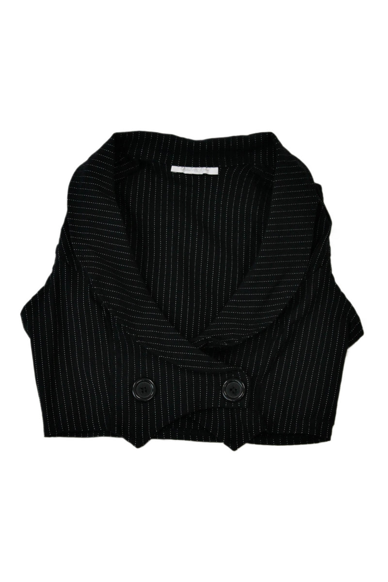 Charlotte Russe - Pin Stripe Cropped Vest