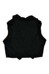 Charlotte Russe - Pin Stripe Cropped Vest