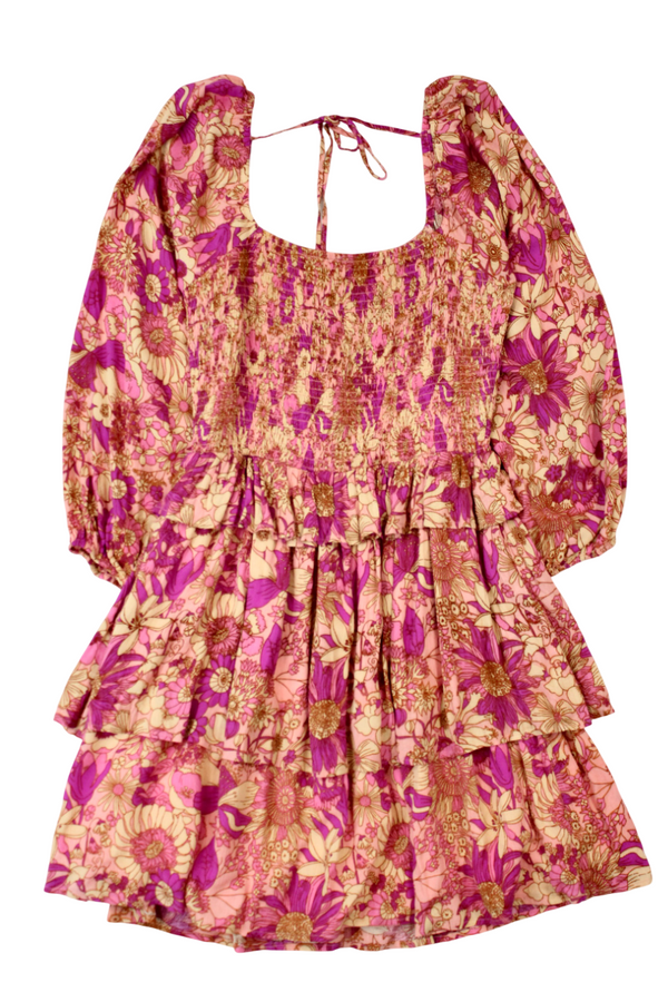 Folkie - Bright Floral Dress
