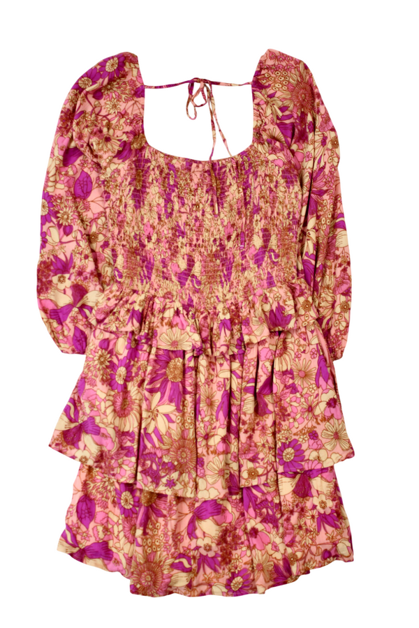 Folkie - Bright Floral Dress