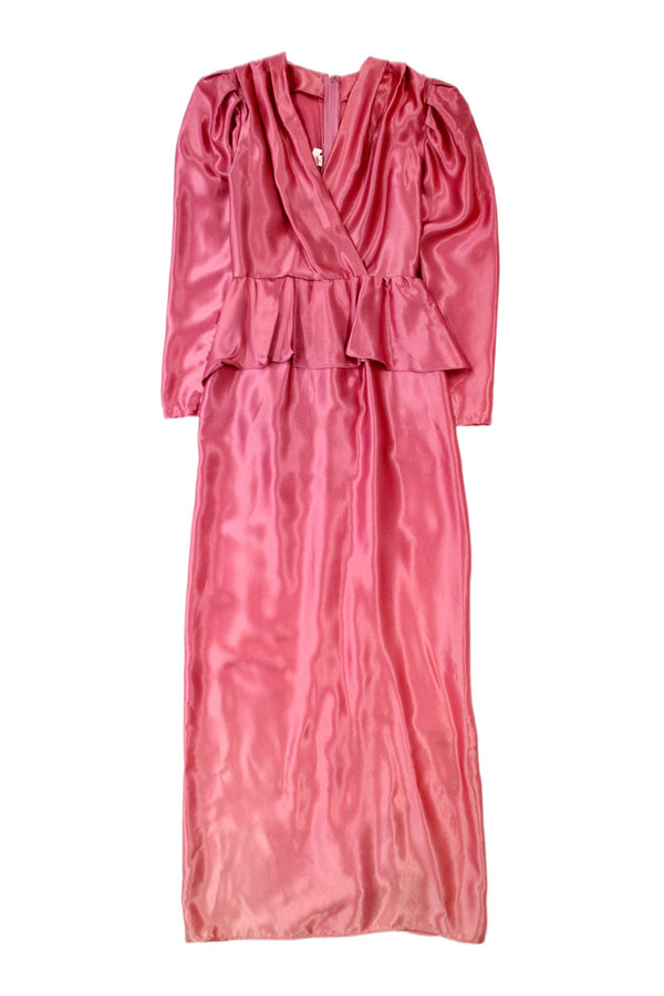 International Ladies Garment Workers Union - Pink Satin Dress