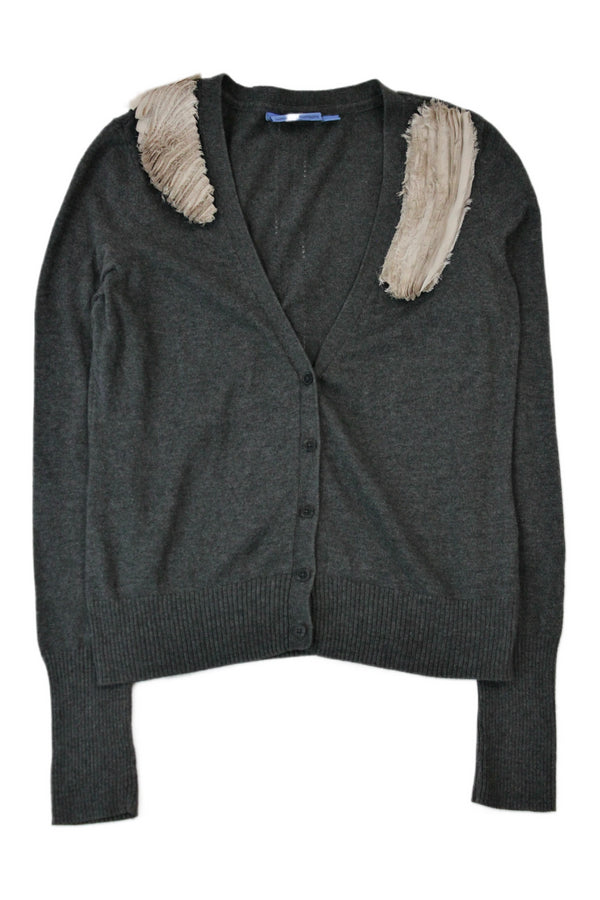 Simply Vera By Vera Wang - Embellished Shoulder Cardigan