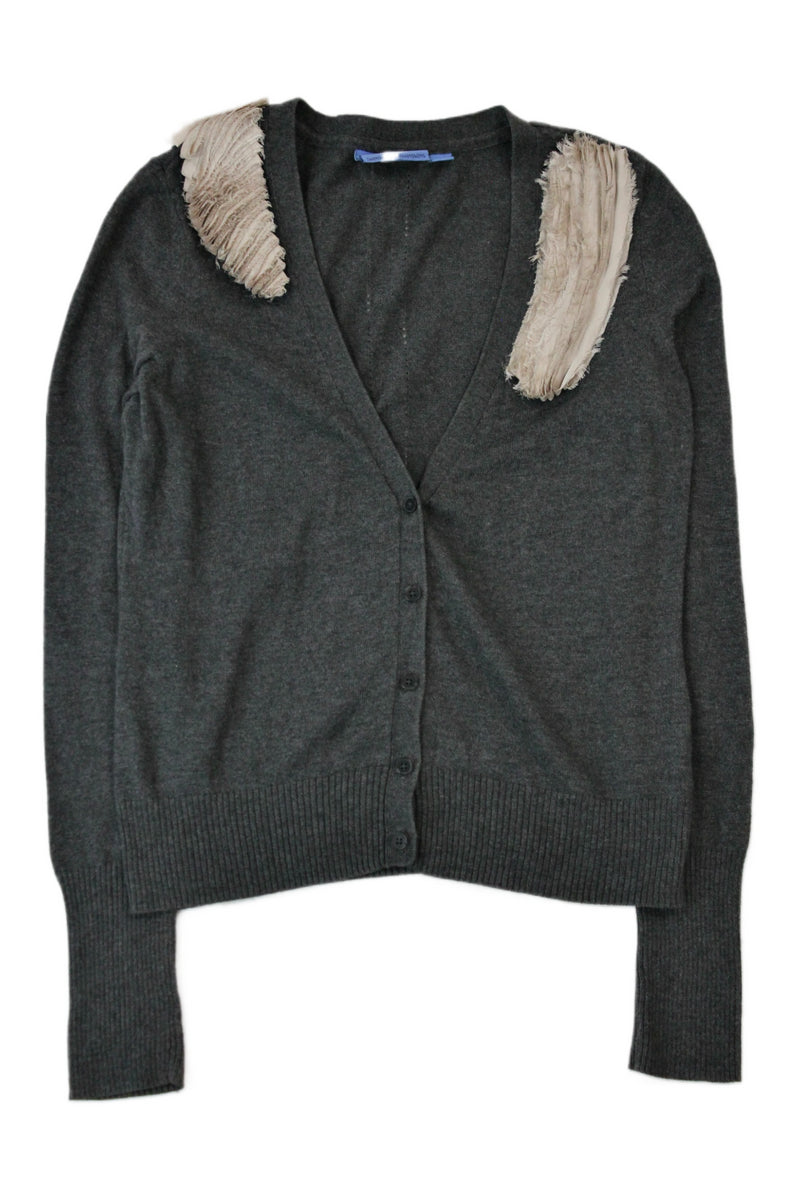 Simply Vera By Vera Wang - Embellished Shoulder Cardigan