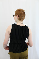 Din - Pleated Sleeveless Top
