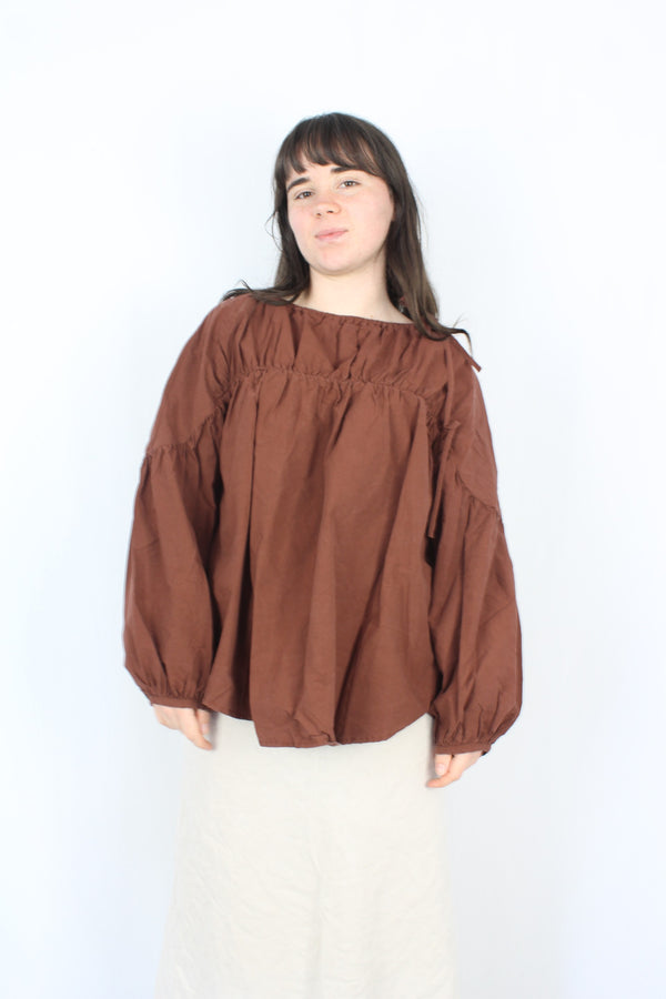 Marle - Gathered Puff Top