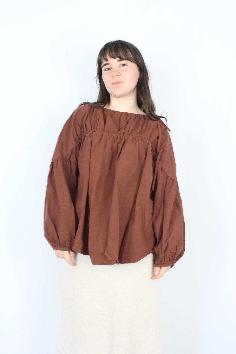 Marle - Gathered Puff Top