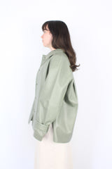 Unspoken Collection - Green Pleather Jacket