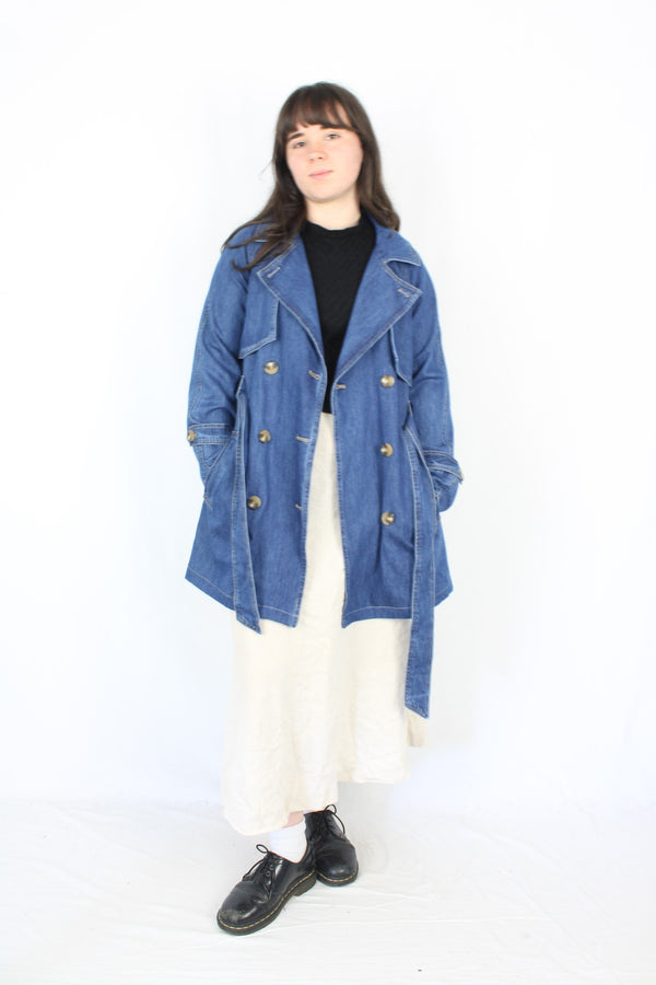 Whistle - Denim Trench Jacket