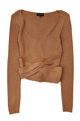 Majorelle - Metallic Rib Knit Crop
