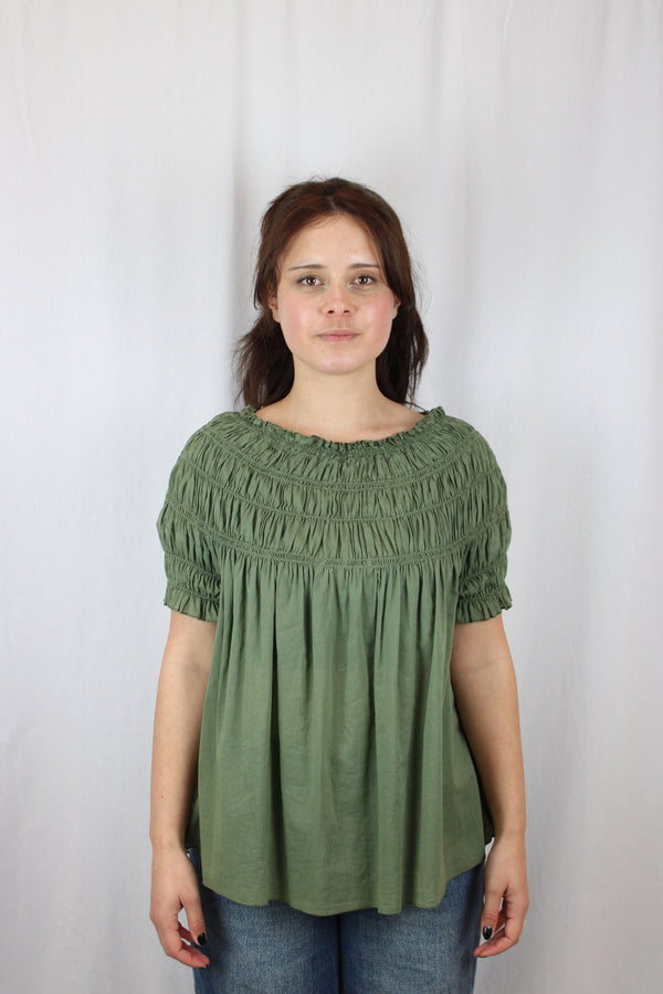 Karen Walker Shirred Blouse
