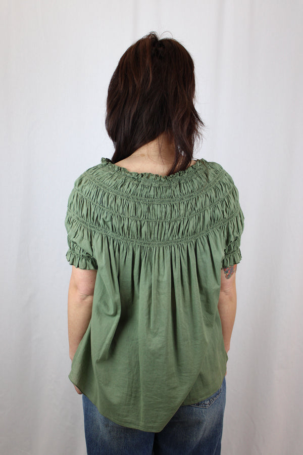 Karen Walker Shirred Blouse