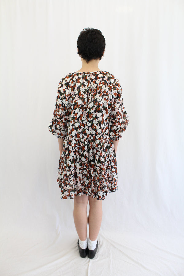 Blak Luxe - Tiered Floral Babydoll