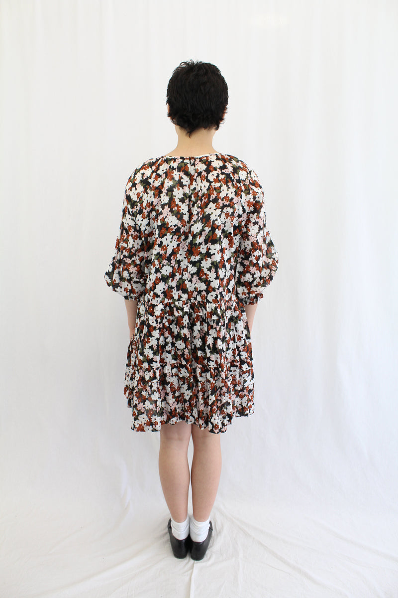 Blak Luxe - Tiered Floral Babydoll